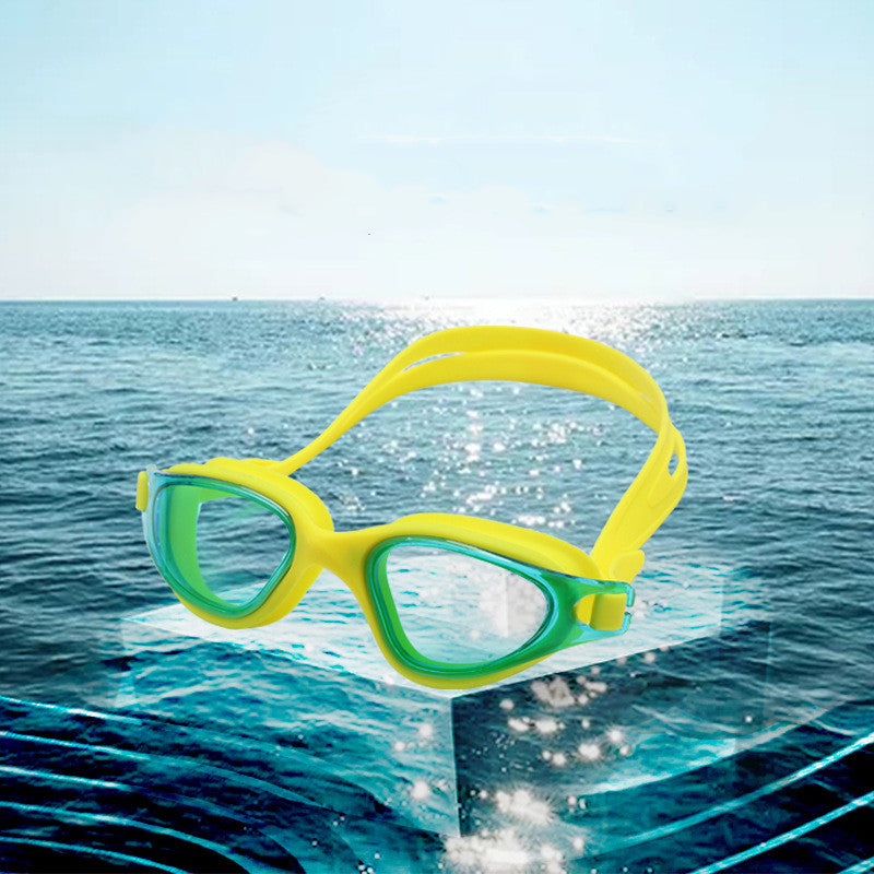 Experience Ultimate Clarity with Waterproof and Anti-fog Swimming Goggles
